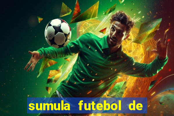 sumula futebol de campo word